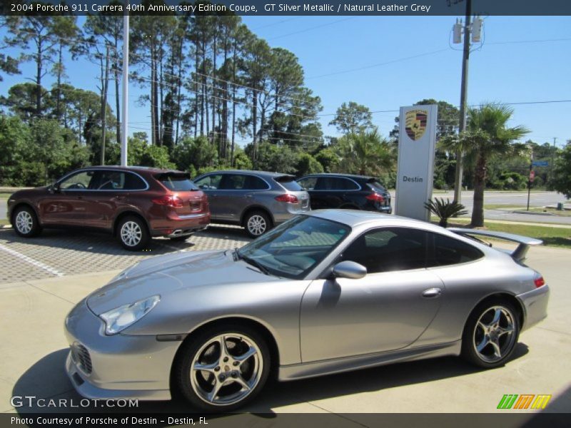 GT Silver Metallic / Natural Leather Grey 2004 Porsche 911 Carrera 40th Anniversary Edition Coupe