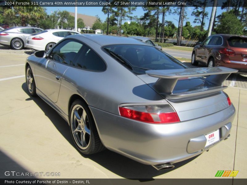GT Silver Metallic / Natural Leather Grey 2004 Porsche 911 Carrera 40th Anniversary Edition Coupe