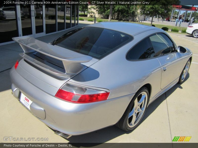 GT Silver Metallic / Natural Leather Grey 2004 Porsche 911 Carrera 40th Anniversary Edition Coupe