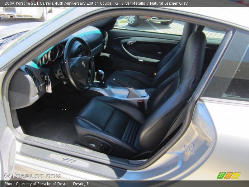 GT Silver Metallic / Natural Leather Grey 2004 Porsche 911 Carrera 40th Anniversary Edition Coupe