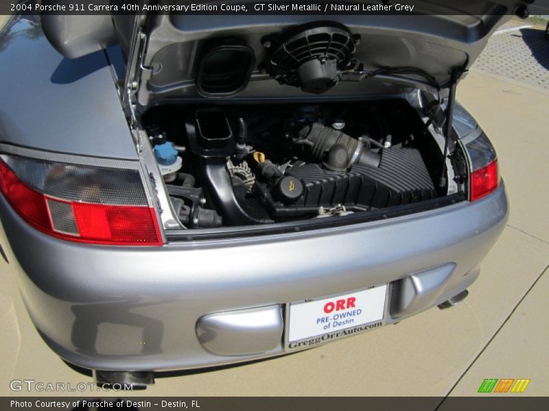 GT Silver Metallic / Natural Leather Grey 2004 Porsche 911 Carrera 40th Anniversary Edition Coupe