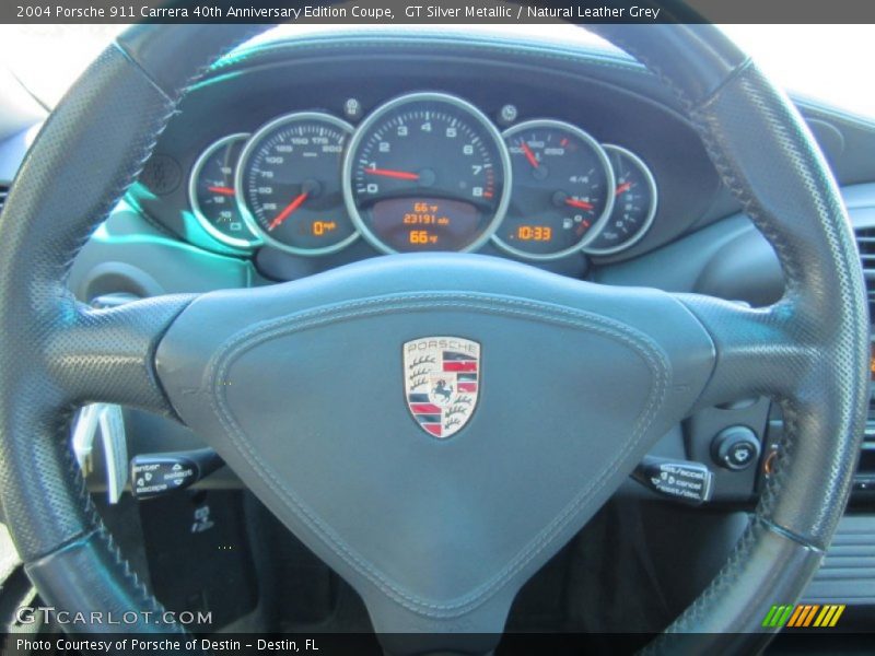 GT Silver Metallic / Natural Leather Grey 2004 Porsche 911 Carrera 40th Anniversary Edition Coupe