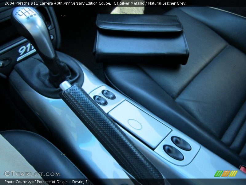 GT Silver Metallic / Natural Leather Grey 2004 Porsche 911 Carrera 40th Anniversary Edition Coupe