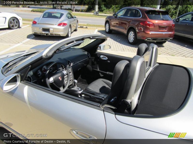 Arctic Silver Metallic / Black 2008 Porsche Boxster S