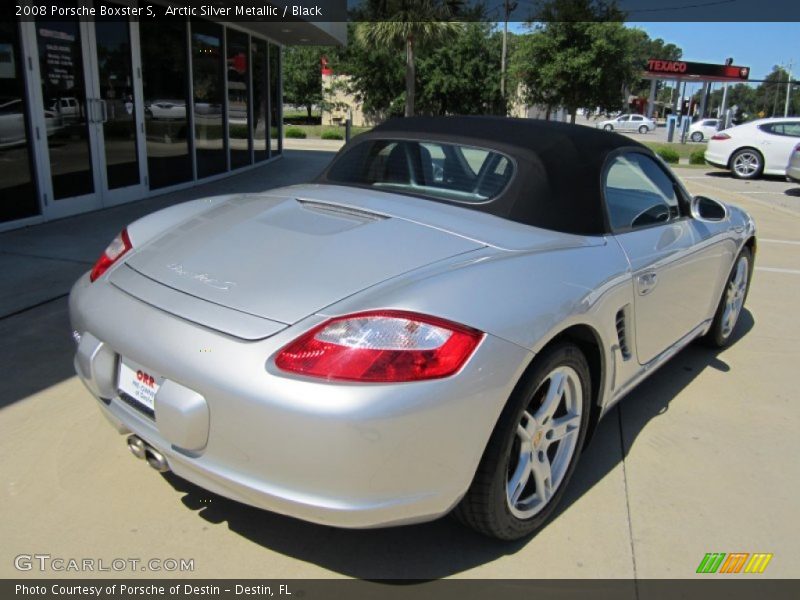 Arctic Silver Metallic / Black 2008 Porsche Boxster S