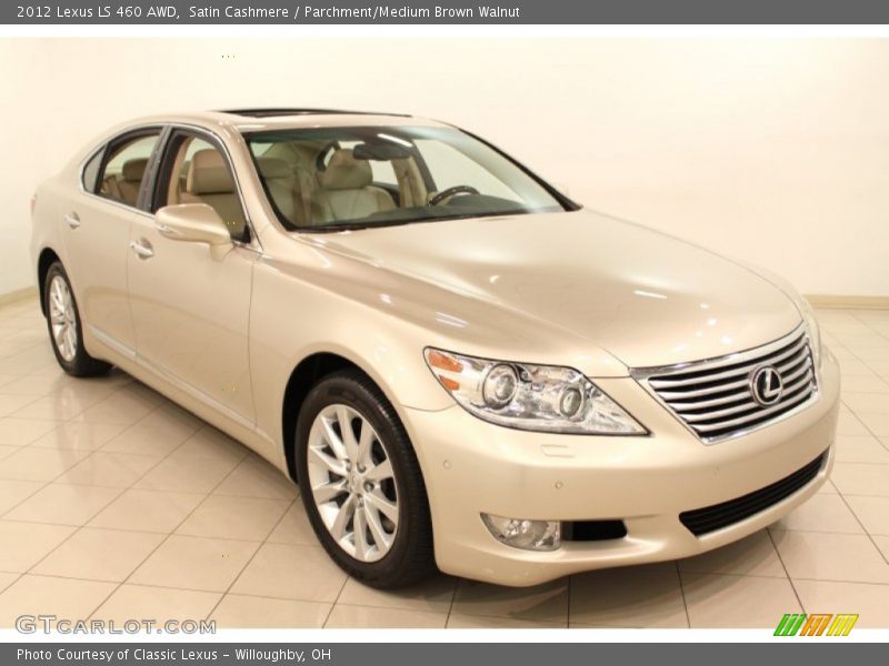 Satin Cashmere / Parchment/Medium Brown Walnut 2012 Lexus LS 460 AWD