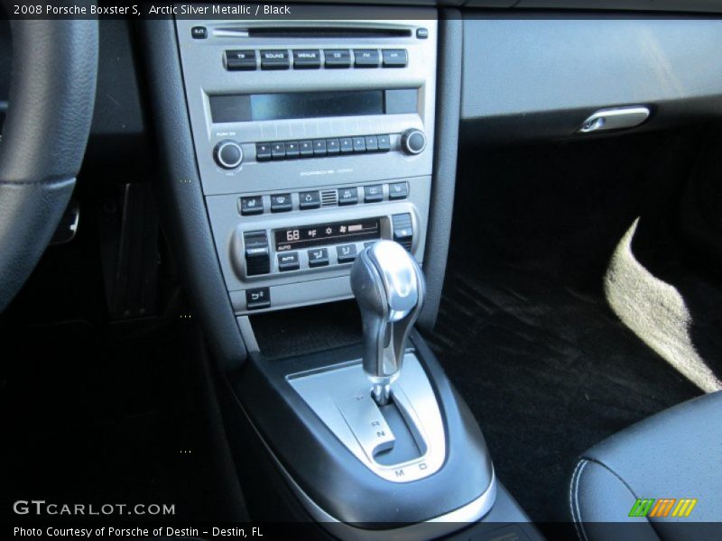 Arctic Silver Metallic / Black 2008 Porsche Boxster S