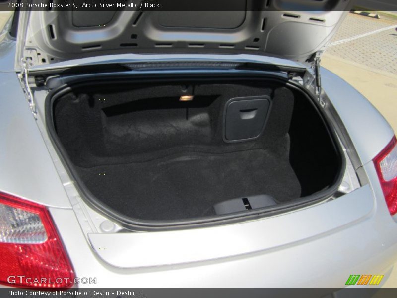Arctic Silver Metallic / Black 2008 Porsche Boxster S