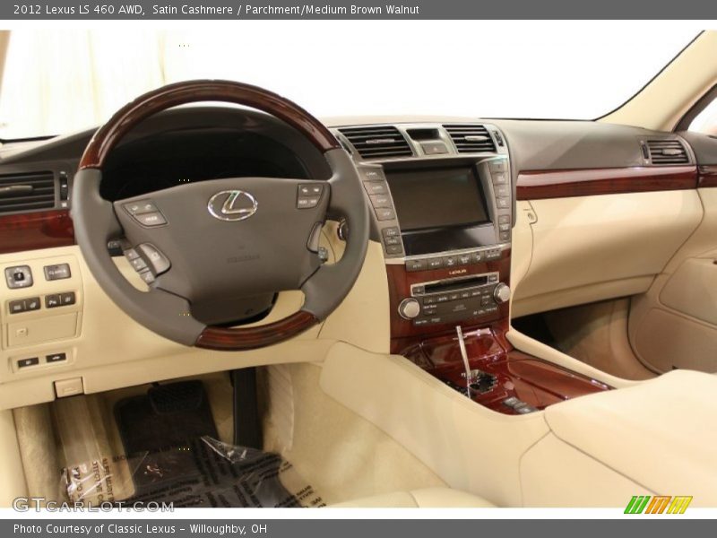 Satin Cashmere / Parchment/Medium Brown Walnut 2012 Lexus LS 460 AWD