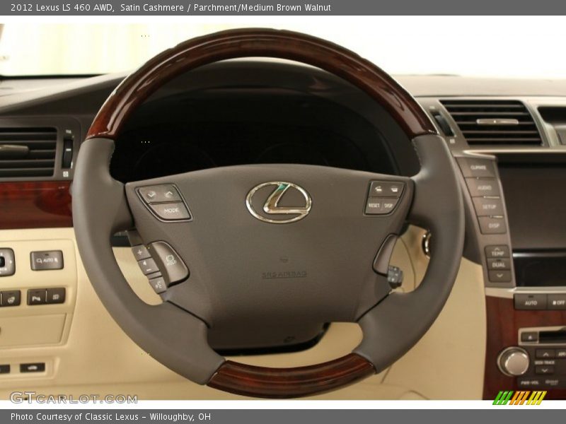 Satin Cashmere / Parchment/Medium Brown Walnut 2012 Lexus LS 460 AWD