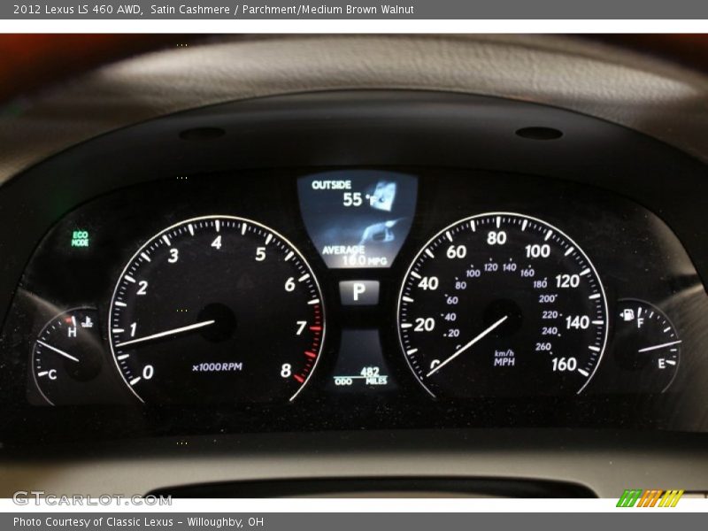 Satin Cashmere / Parchment/Medium Brown Walnut 2012 Lexus LS 460 AWD