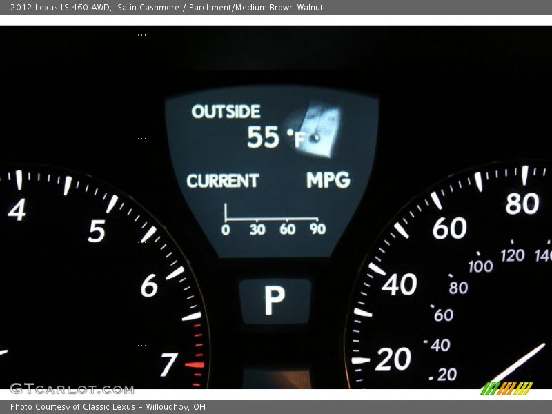 Satin Cashmere / Parchment/Medium Brown Walnut 2012 Lexus LS 460 AWD