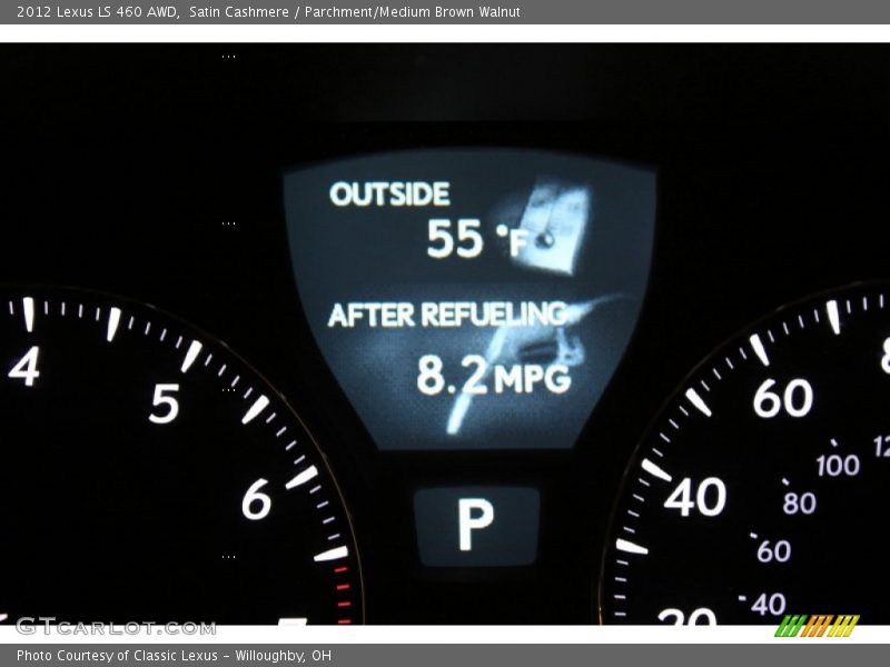 Satin Cashmere / Parchment/Medium Brown Walnut 2012 Lexus LS 460 AWD
