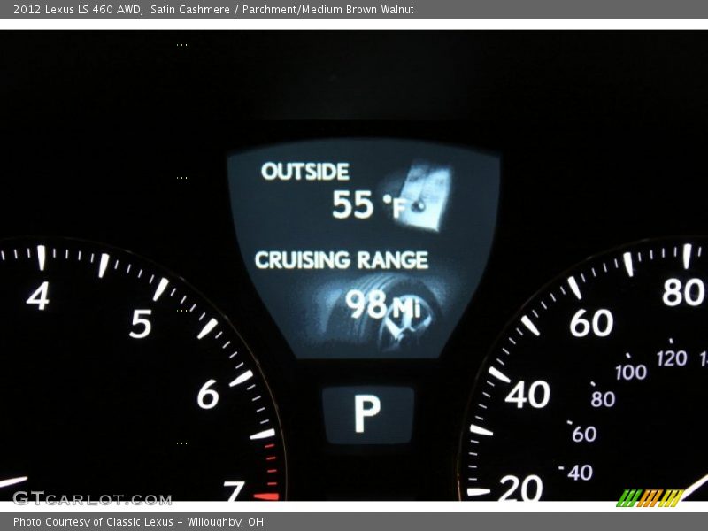 Satin Cashmere / Parchment/Medium Brown Walnut 2012 Lexus LS 460 AWD