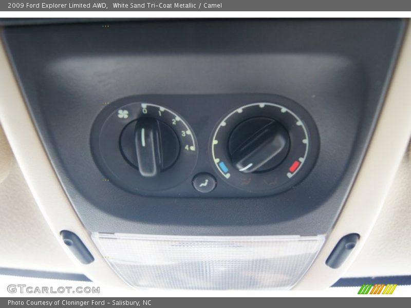 White Sand Tri-Coat Metallic / Camel 2009 Ford Explorer Limited AWD