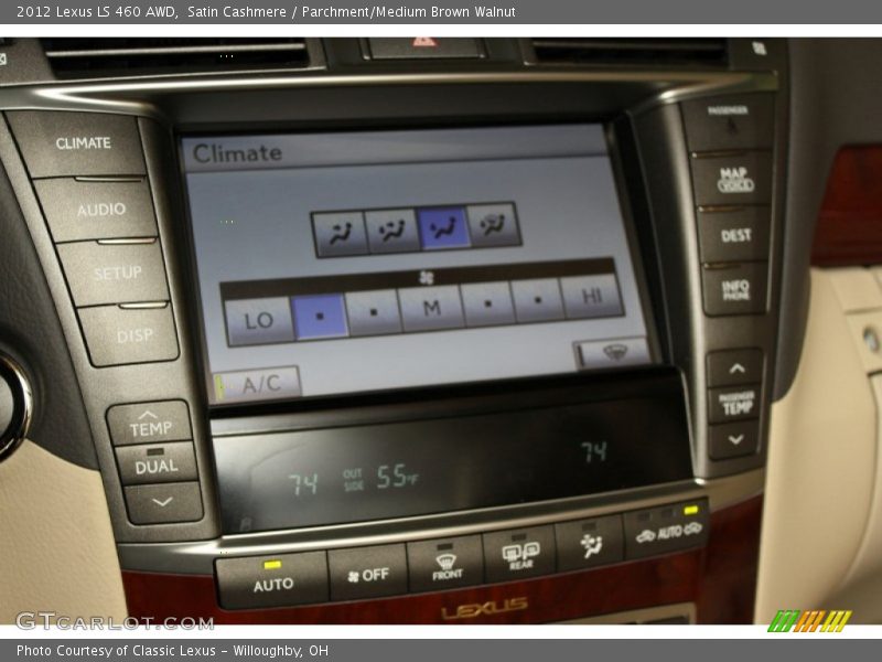 Satin Cashmere / Parchment/Medium Brown Walnut 2012 Lexus LS 460 AWD