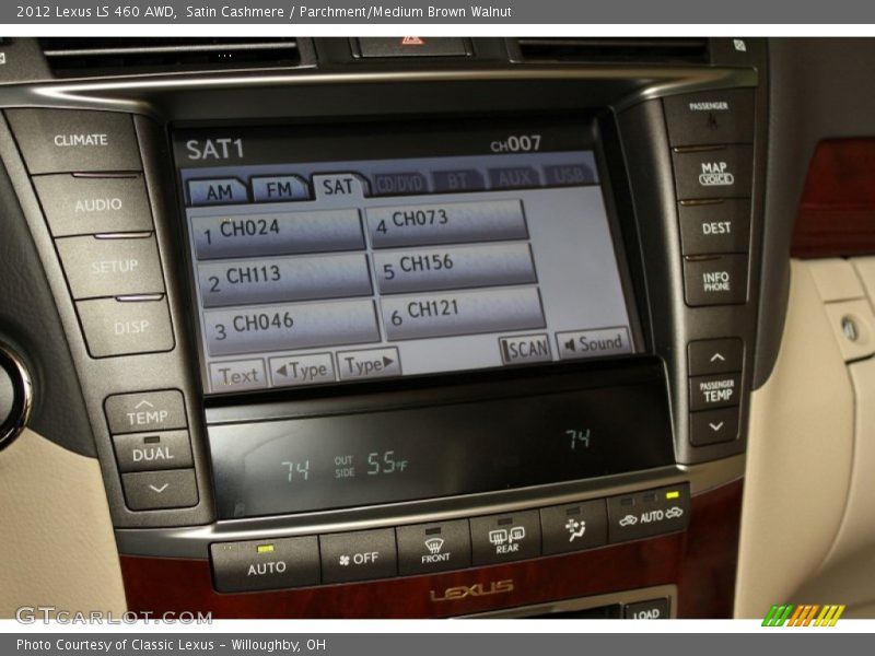 Satin Cashmere / Parchment/Medium Brown Walnut 2012 Lexus LS 460 AWD