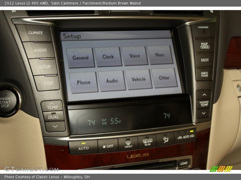 Satin Cashmere / Parchment/Medium Brown Walnut 2012 Lexus LS 460 AWD