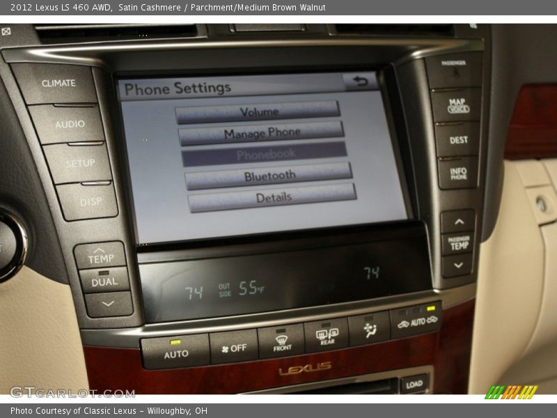 Satin Cashmere / Parchment/Medium Brown Walnut 2012 Lexus LS 460 AWD