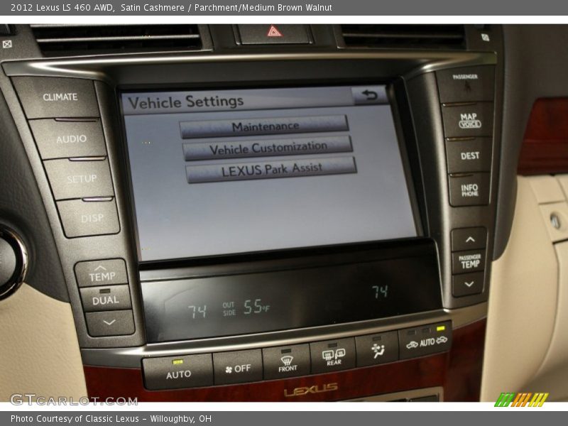 Satin Cashmere / Parchment/Medium Brown Walnut 2012 Lexus LS 460 AWD