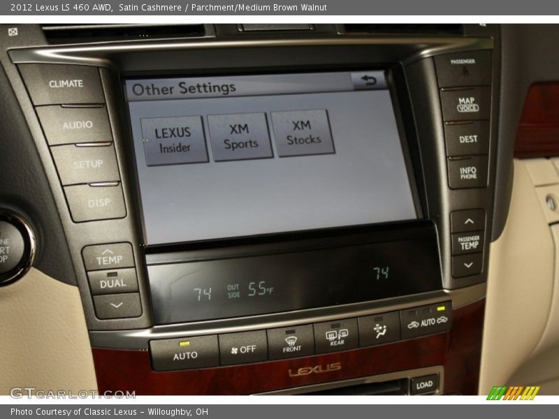 Satin Cashmere / Parchment/Medium Brown Walnut 2012 Lexus LS 460 AWD