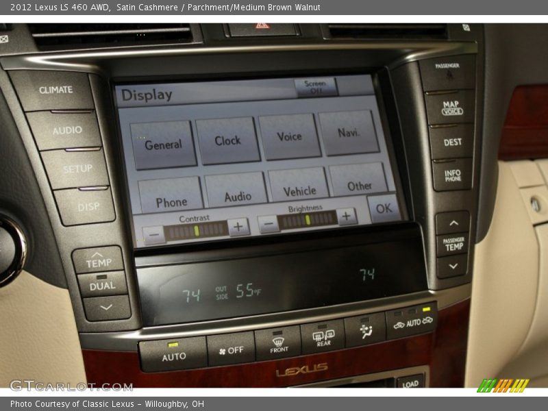 Satin Cashmere / Parchment/Medium Brown Walnut 2012 Lexus LS 460 AWD