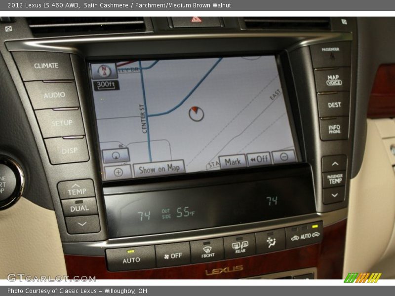 Satin Cashmere / Parchment/Medium Brown Walnut 2012 Lexus LS 460 AWD