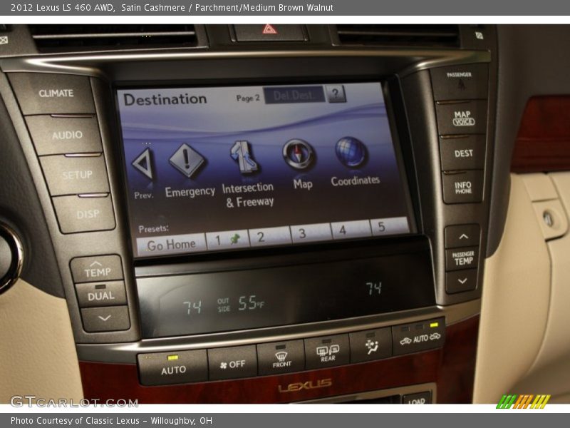 Satin Cashmere / Parchment/Medium Brown Walnut 2012 Lexus LS 460 AWD