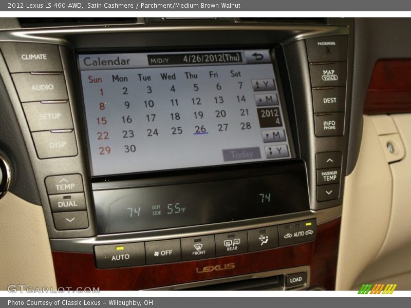 Satin Cashmere / Parchment/Medium Brown Walnut 2012 Lexus LS 460 AWD