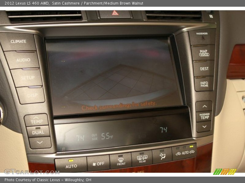 Satin Cashmere / Parchment/Medium Brown Walnut 2012 Lexus LS 460 AWD