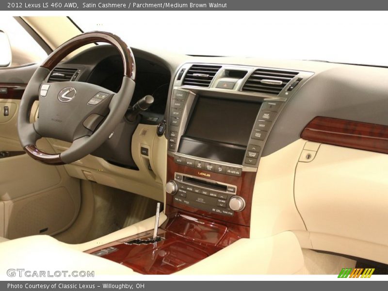 Satin Cashmere / Parchment/Medium Brown Walnut 2012 Lexus LS 460 AWD