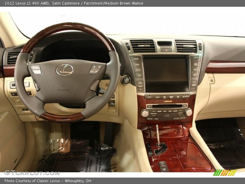Satin Cashmere / Parchment/Medium Brown Walnut 2012 Lexus LS 460 AWD