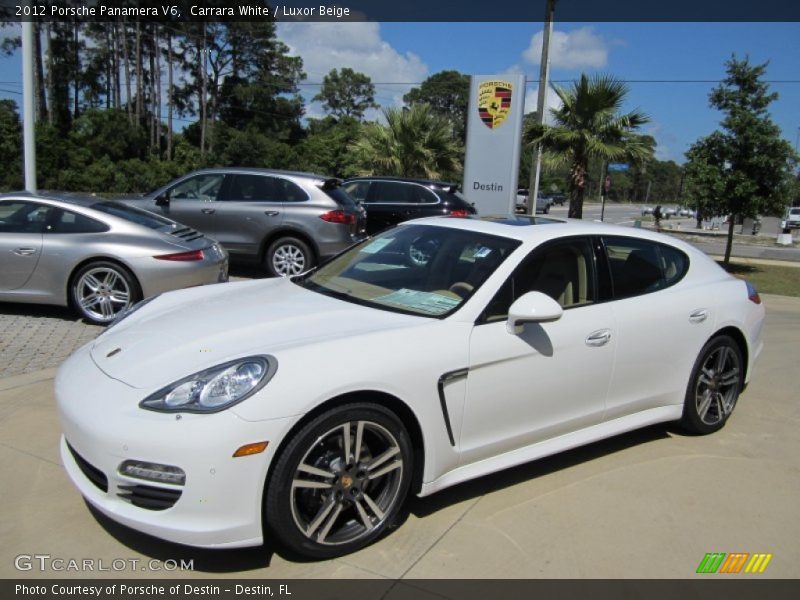 Carrara White / Luxor Beige 2012 Porsche Panamera V6
