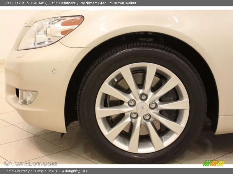 Satin Cashmere / Parchment/Medium Brown Walnut 2012 Lexus LS 460 AWD