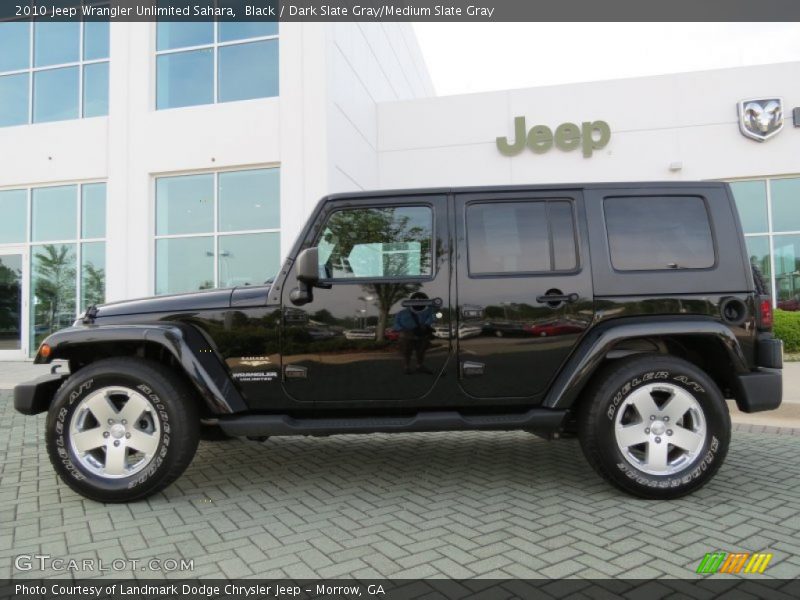 Black / Dark Slate Gray/Medium Slate Gray 2010 Jeep Wrangler Unlimited Sahara