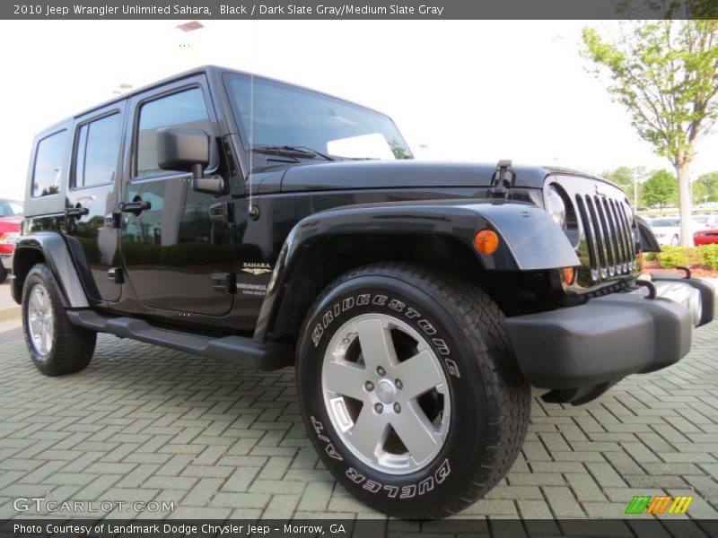 Black / Dark Slate Gray/Medium Slate Gray 2010 Jeep Wrangler Unlimited Sahara