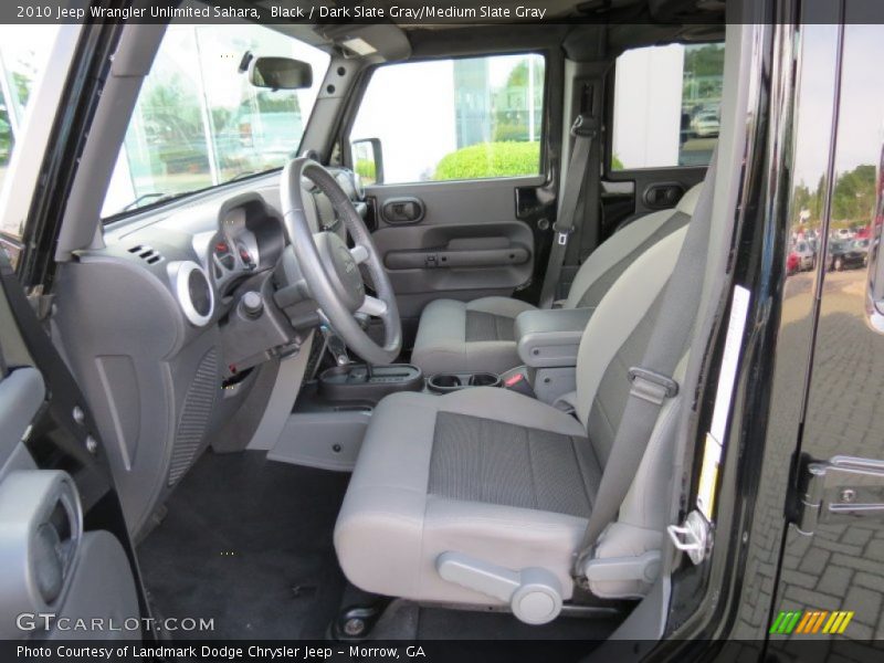 Black / Dark Slate Gray/Medium Slate Gray 2010 Jeep Wrangler Unlimited Sahara