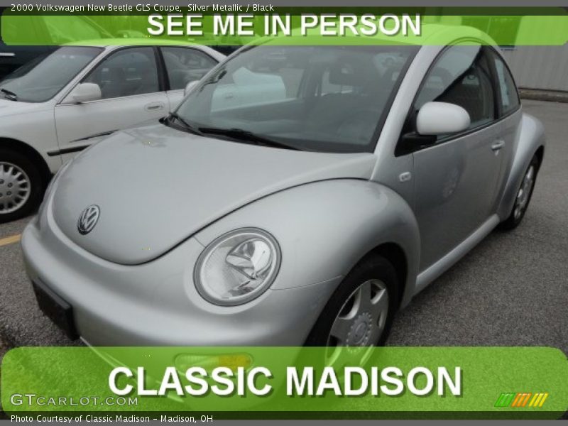 Silver Metallic / Black 2000 Volkswagen New Beetle GLS Coupe