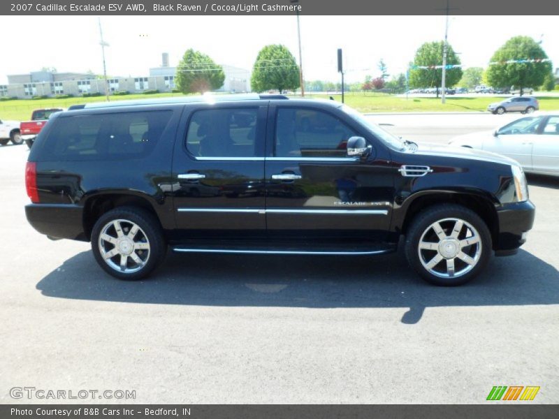 Black Raven / Cocoa/Light Cashmere 2007 Cadillac Escalade ESV AWD