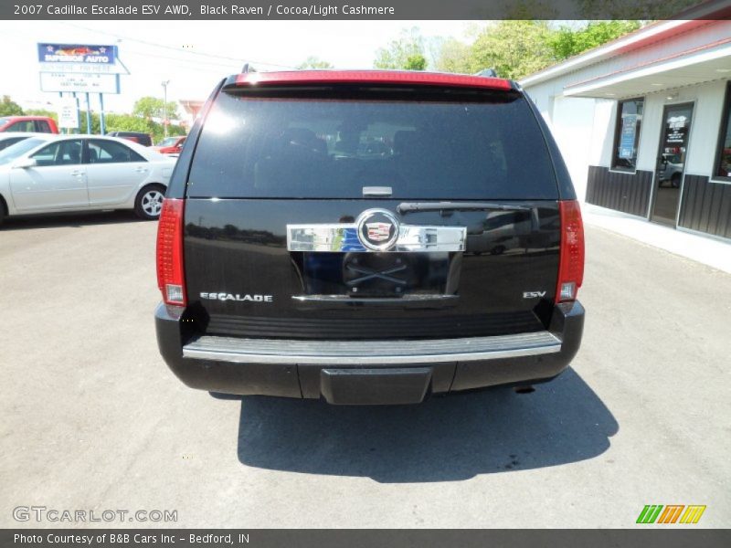 Black Raven / Cocoa/Light Cashmere 2007 Cadillac Escalade ESV AWD