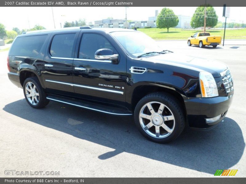 Black Raven / Cocoa/Light Cashmere 2007 Cadillac Escalade ESV AWD