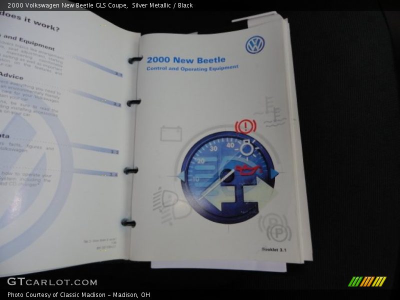 Silver Metallic / Black 2000 Volkswagen New Beetle GLS Coupe