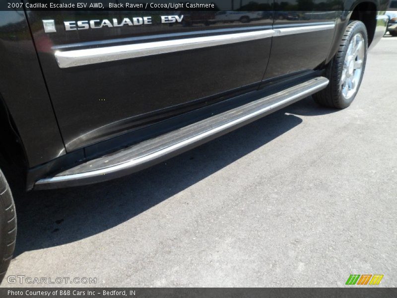 Black Raven / Cocoa/Light Cashmere 2007 Cadillac Escalade ESV AWD