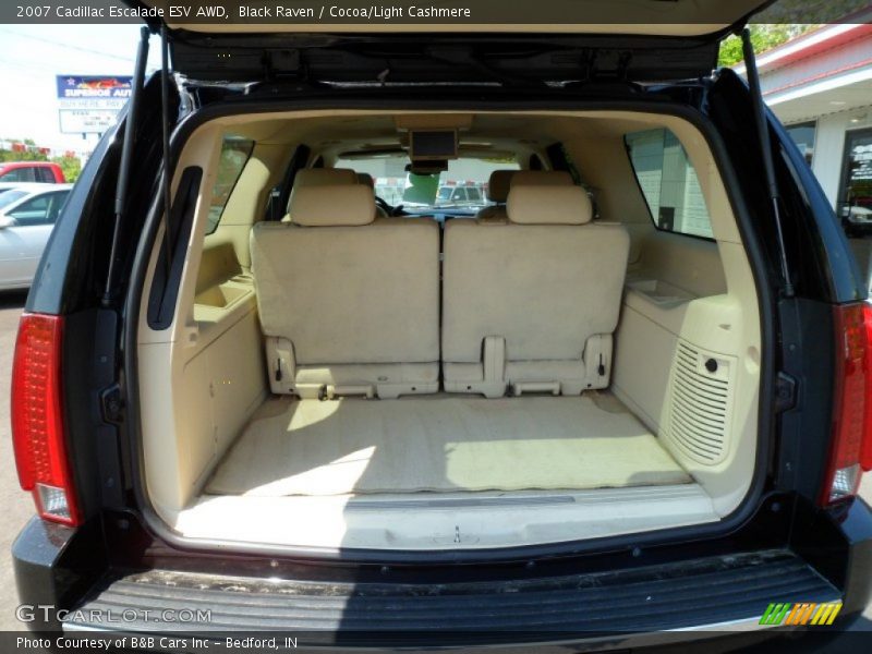Black Raven / Cocoa/Light Cashmere 2007 Cadillac Escalade ESV AWD