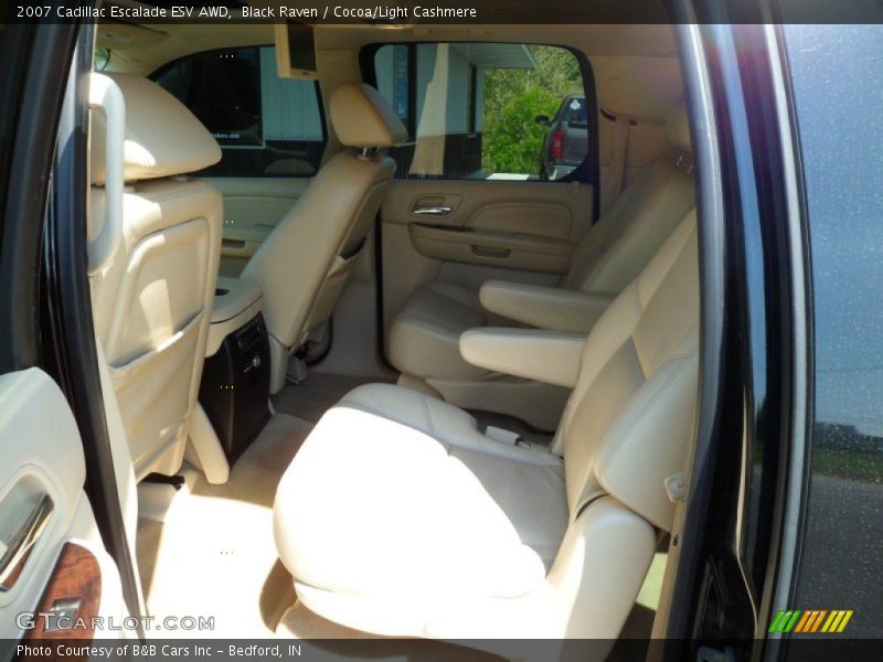 Black Raven / Cocoa/Light Cashmere 2007 Cadillac Escalade ESV AWD