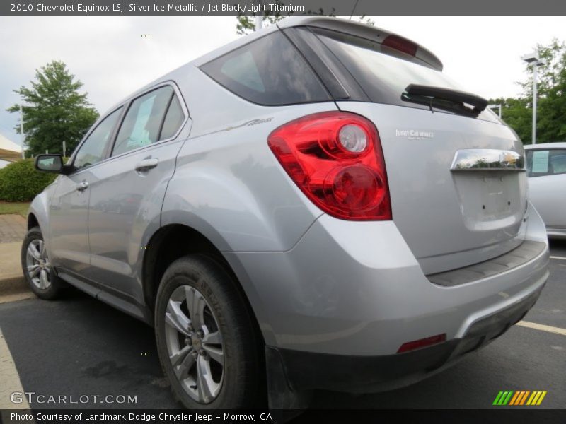 Silver Ice Metallic / Jet Black/Light Titanium 2010 Chevrolet Equinox LS