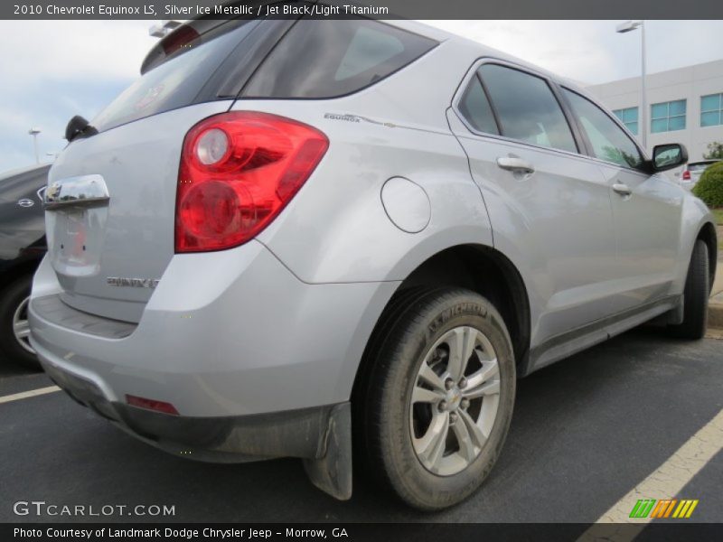 Silver Ice Metallic / Jet Black/Light Titanium 2010 Chevrolet Equinox LS