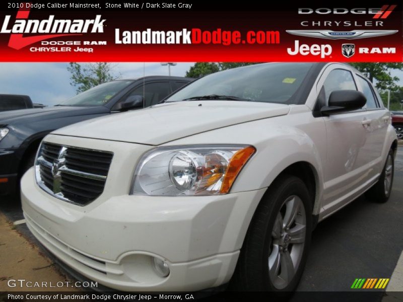 Stone White / Dark Slate Gray 2010 Dodge Caliber Mainstreet