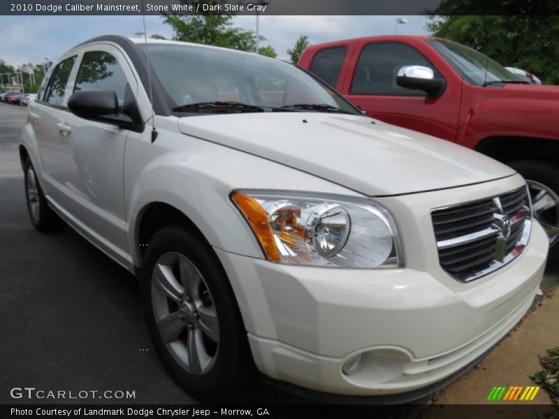 Stone White / Dark Slate Gray 2010 Dodge Caliber Mainstreet