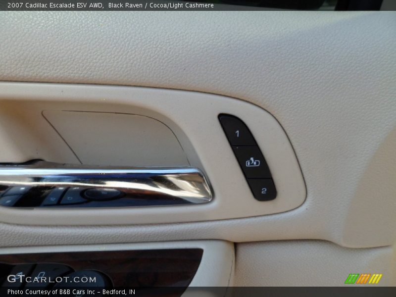 Black Raven / Cocoa/Light Cashmere 2007 Cadillac Escalade ESV AWD